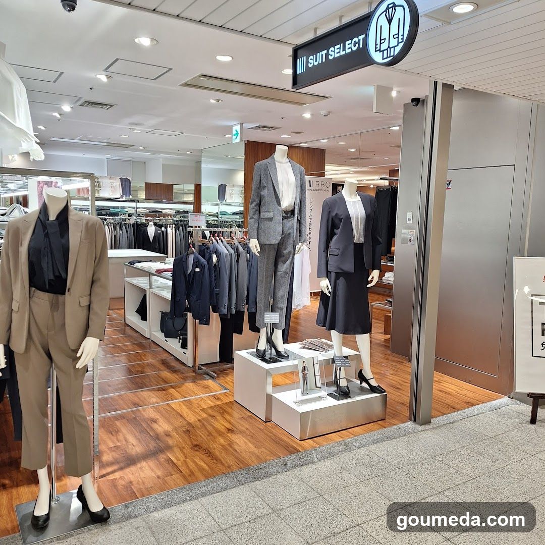 Suit Store Interior Display