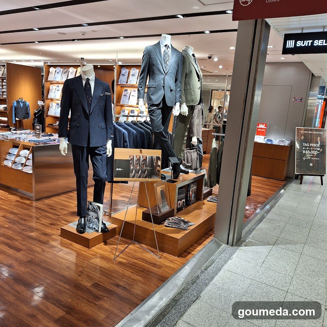 Men's Suit Store Interior Display