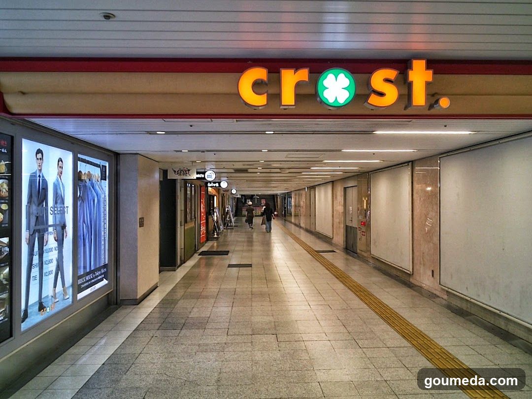 Shopping Corridor with Storefronts