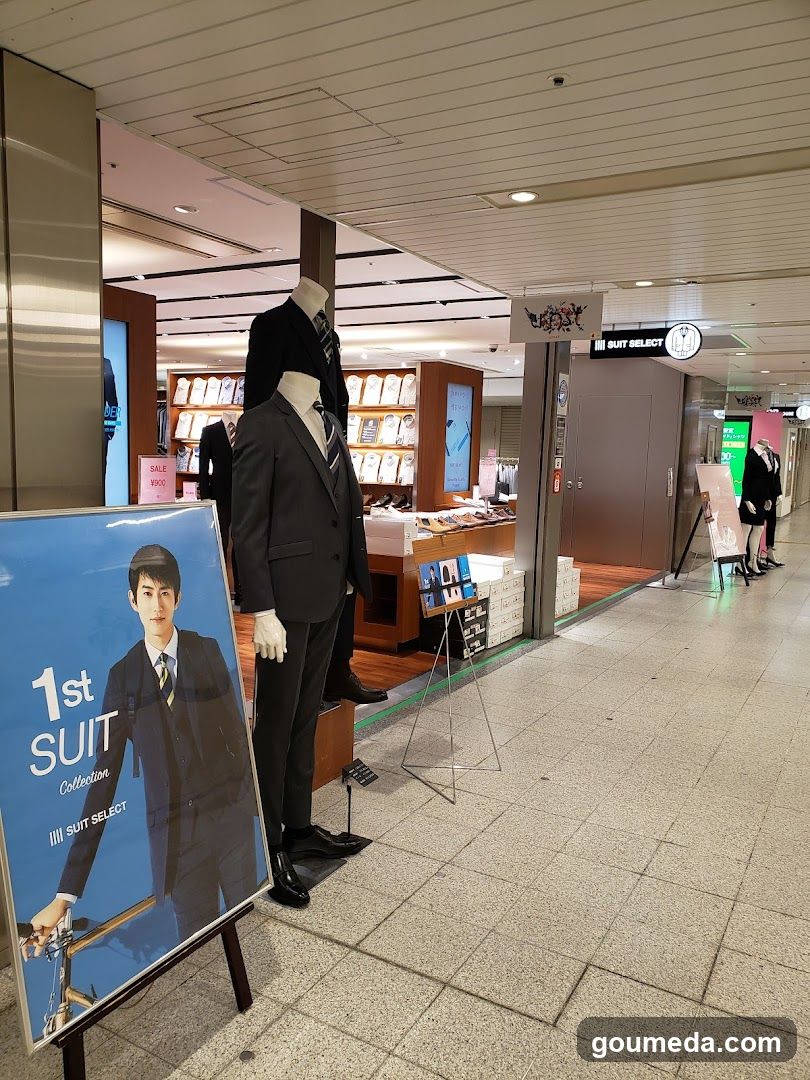 Suit Store Interior Display