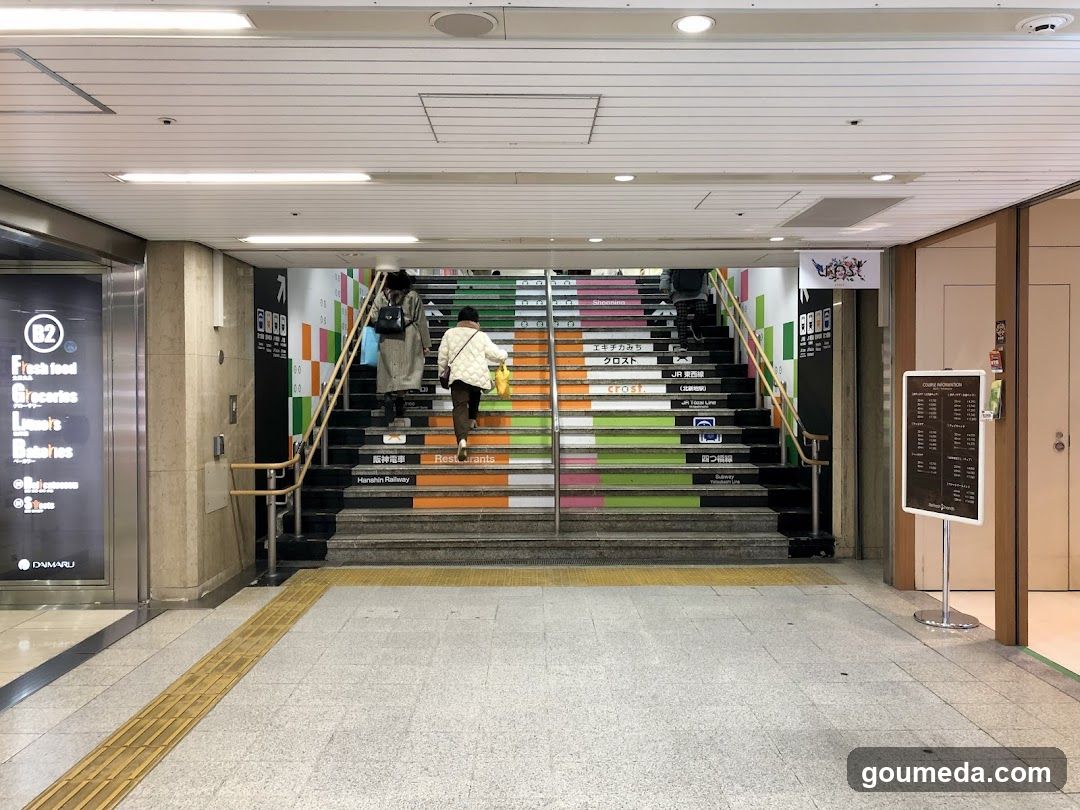 Staircase in a public building