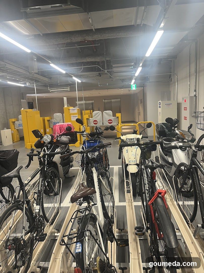 Bicycle and Scooter Parking Area