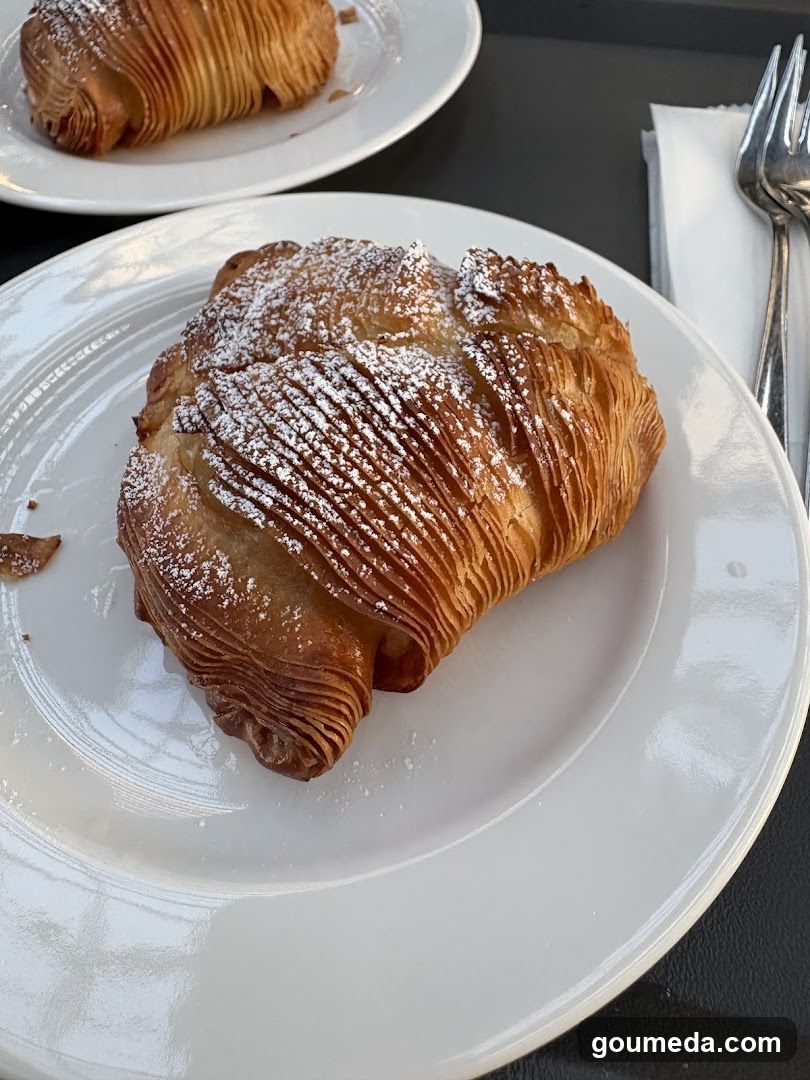 Pastries on White Plates