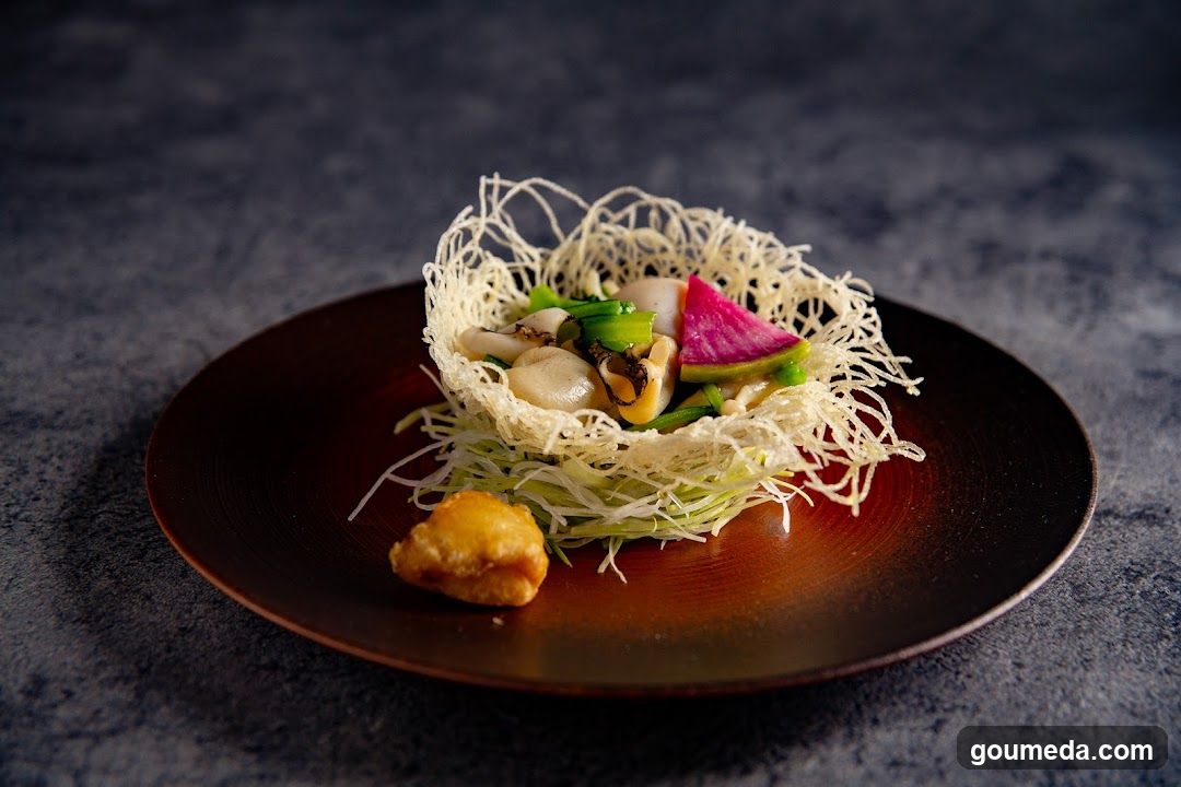 Delicate Japanese-style Dish in Crispy Shell