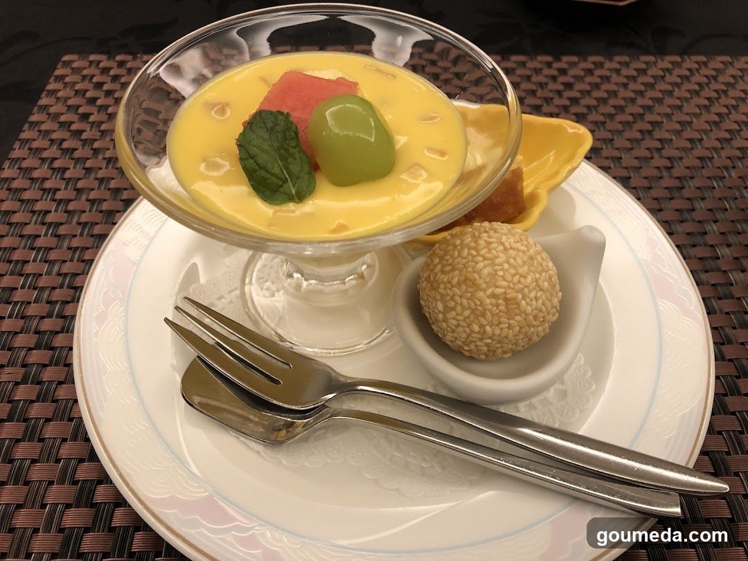 Fruit Dessert with Garnish