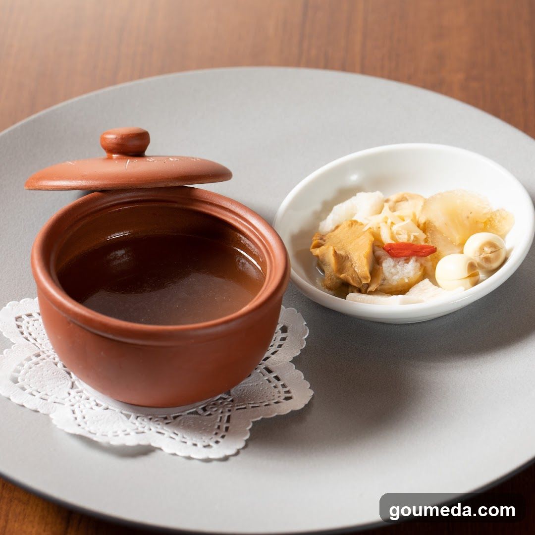 Dish with Soup and Side Dish