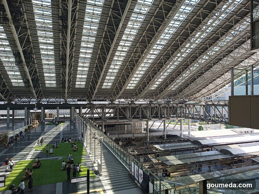 Station Interior with Green Space