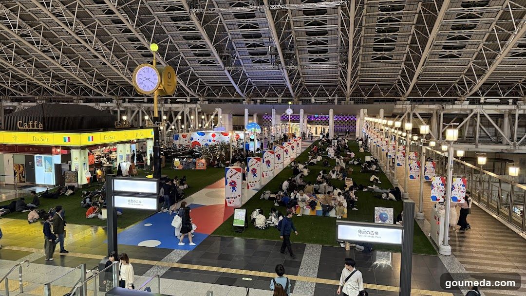 Station Interior with Rest Area