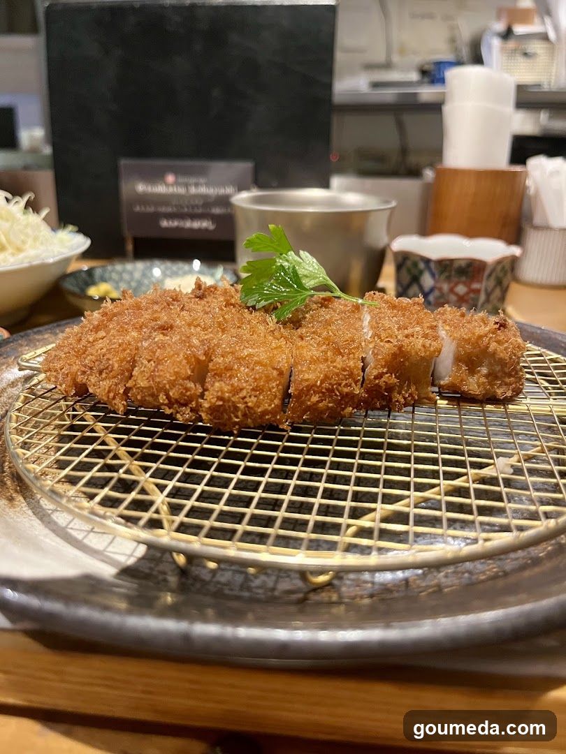Sliced Katsu on Wire Rack