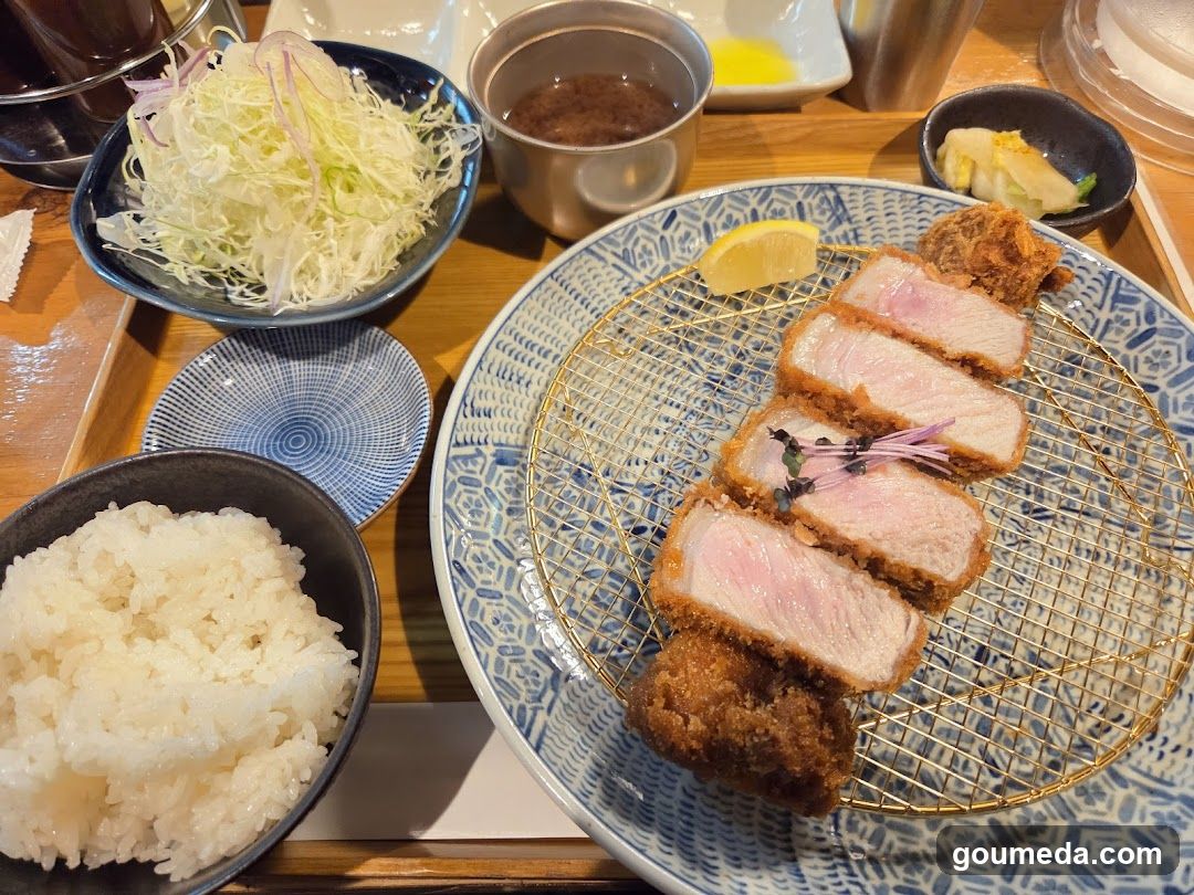 Katsu with Rice and Side Dishes