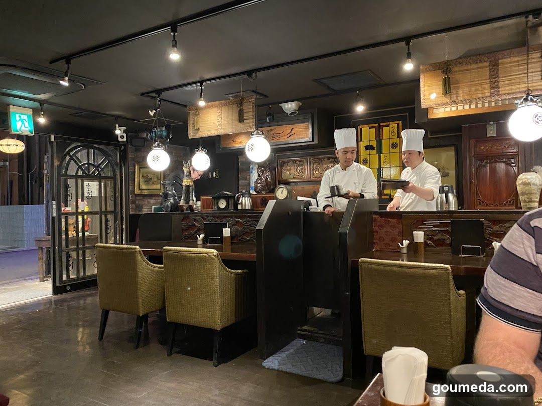 Restaurant Interior with Chefs