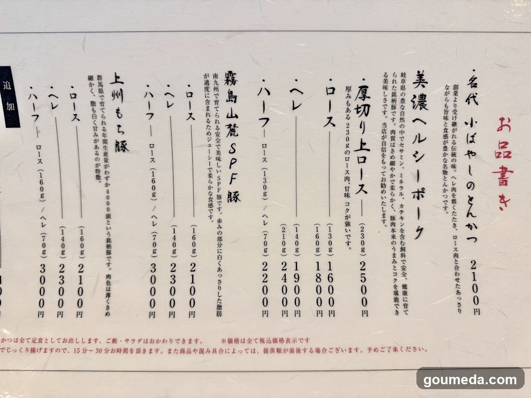 Japanese Menu Board