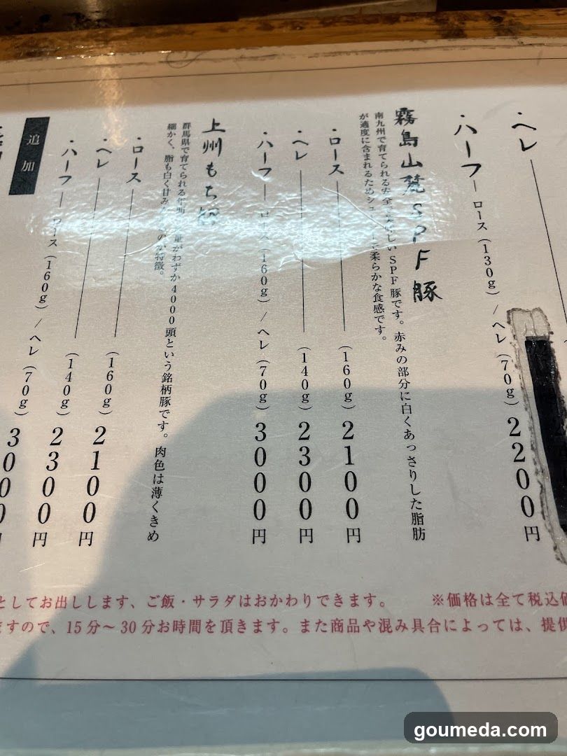 Japanese Menu Board