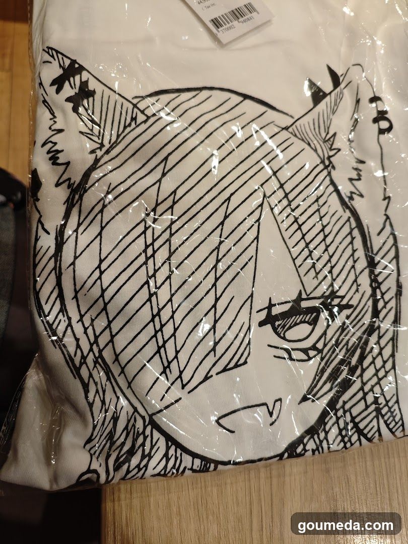T-shirt with anime-style character design
