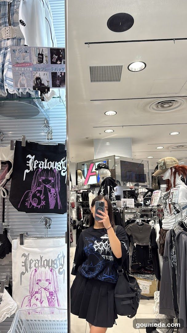 Fashion Store Interior Mirror Selfie