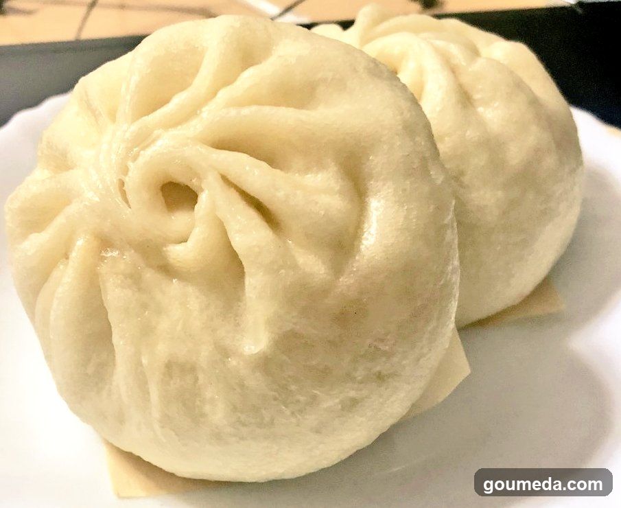 Steamed Buns on a Plate