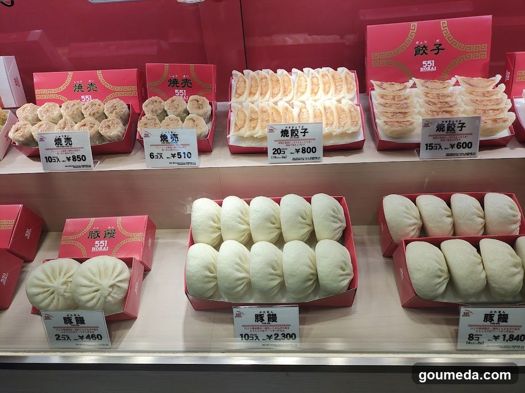 Dumpling and Steamed Bun Display
