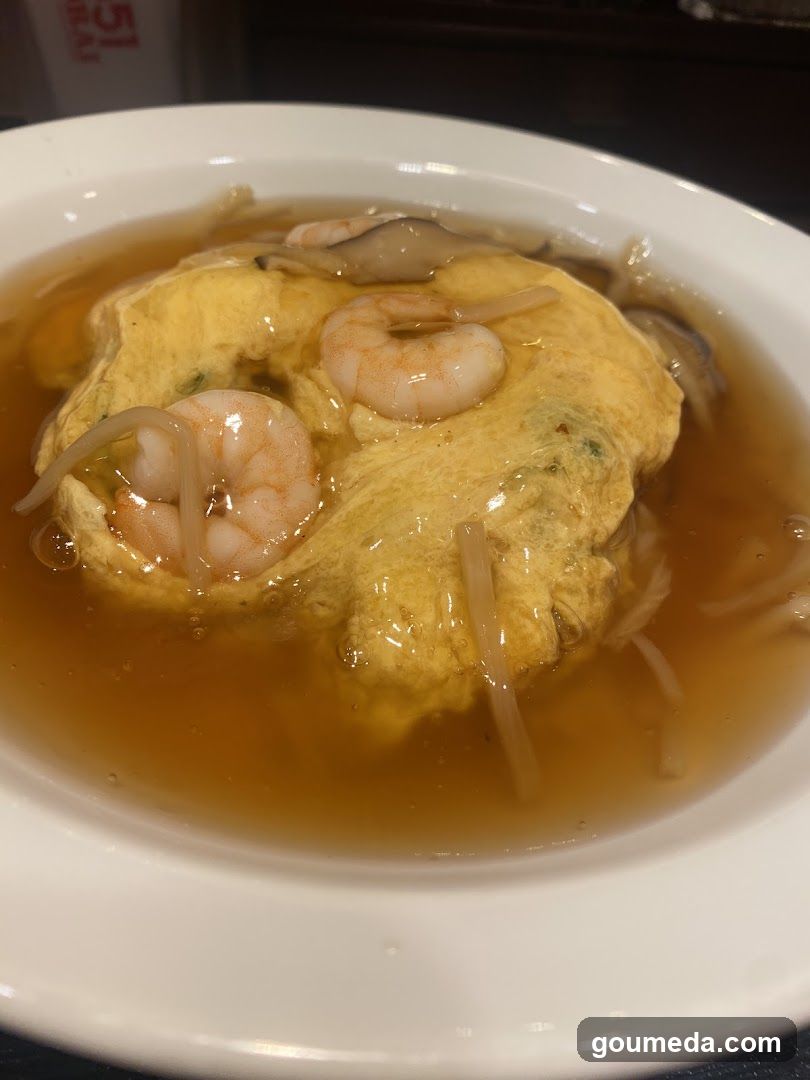 Shrimp Omelette Soup