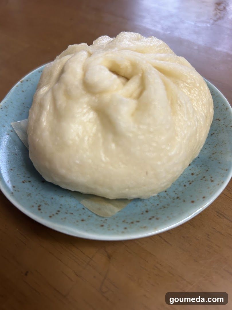 Steamed Bun on Plate