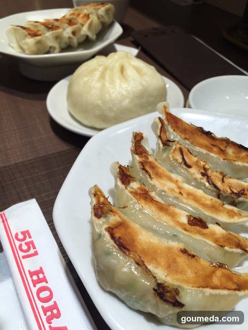 Dumplings and Buns on a Table