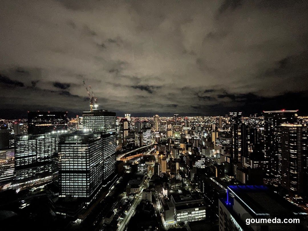 Night Cityscape with Clouds