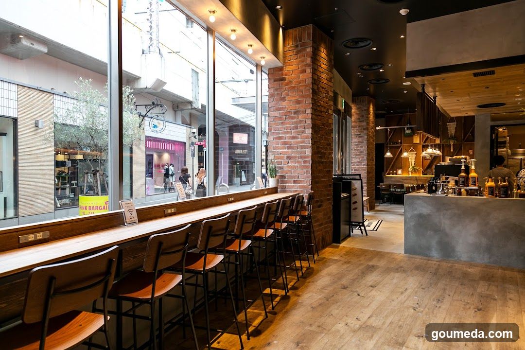 Bar Interior with Street View