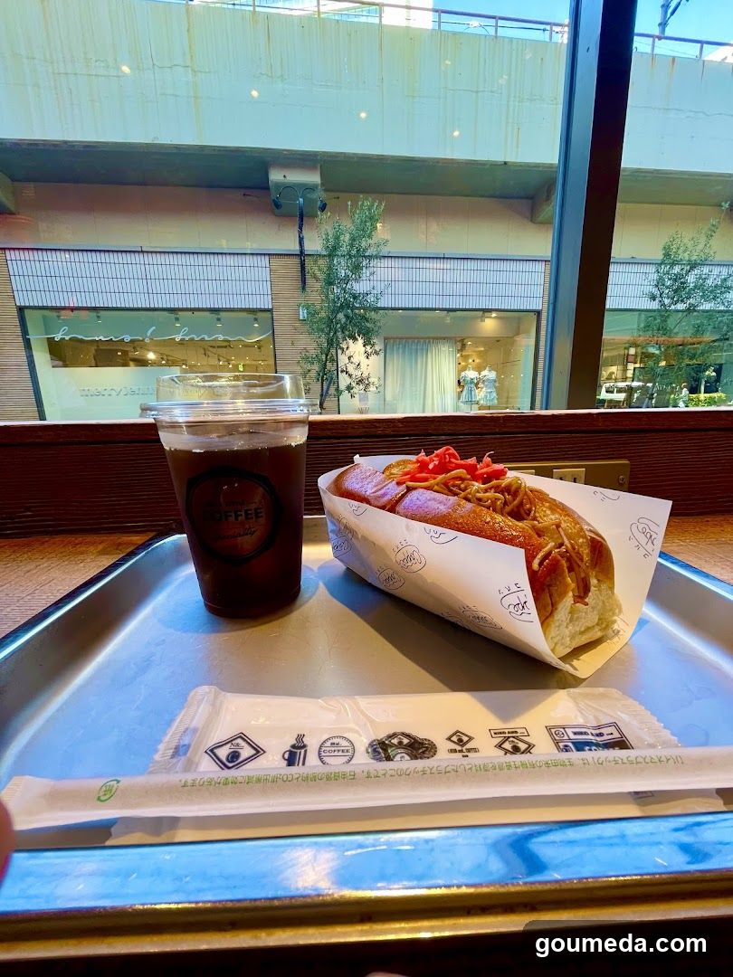 Coffee and Sandwich on Tray
