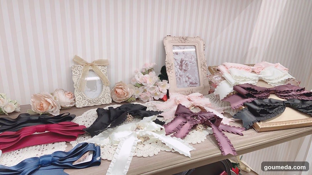 Lace and Ribbon Display