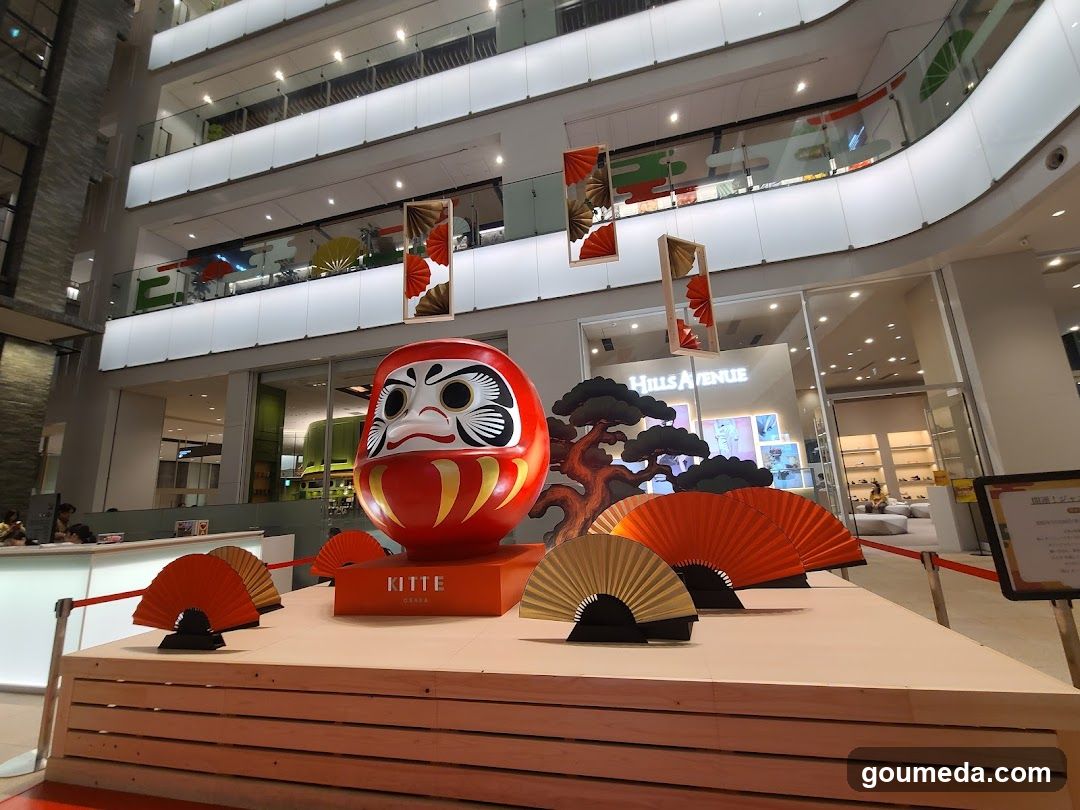 Daruma Statue Display