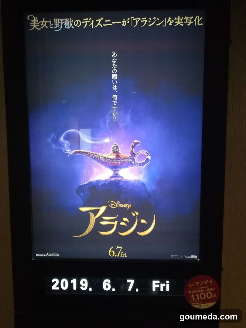 Aladdin Movie Poster Display