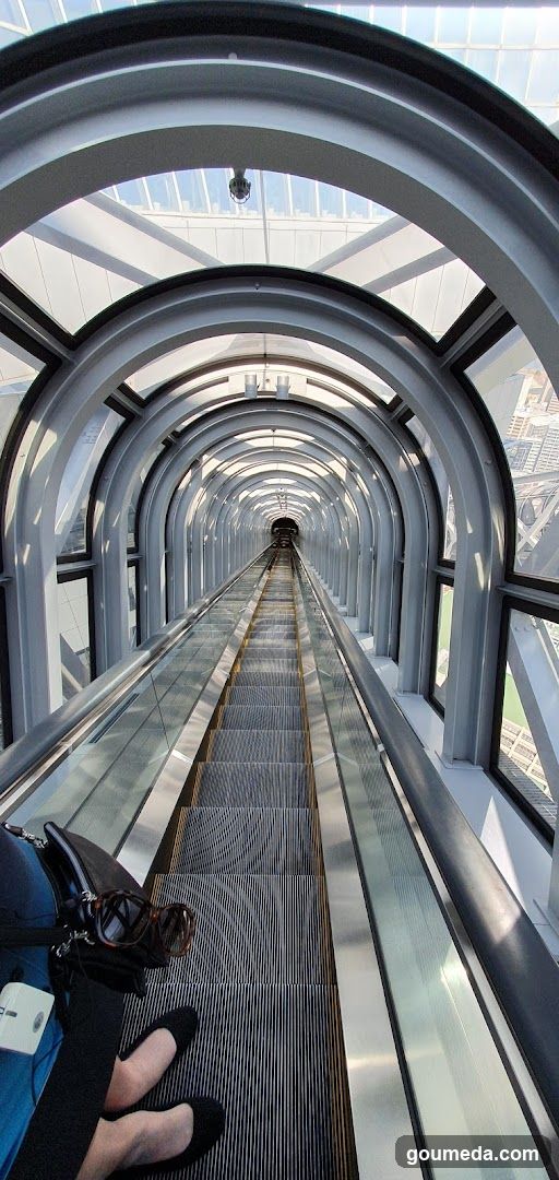 Elevated Walkway with Moving Stairs