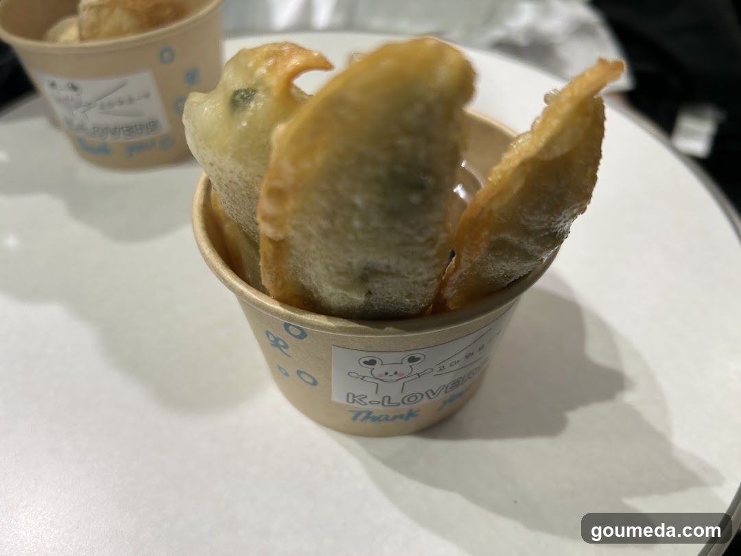 Fried Dumplings in Paper Cup