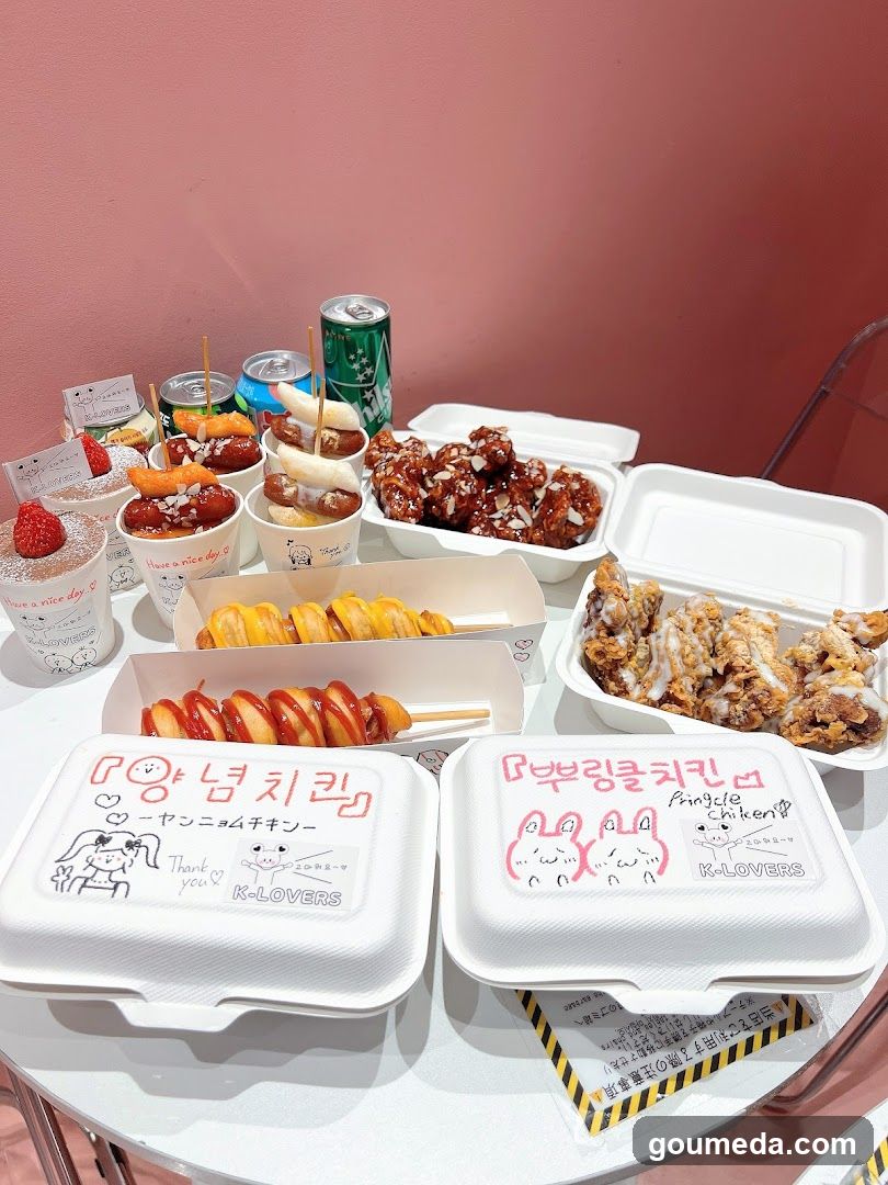 Korean Street Food Spread