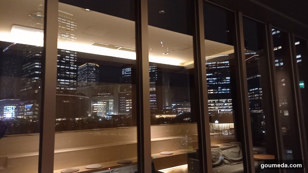 Night City View from Interior