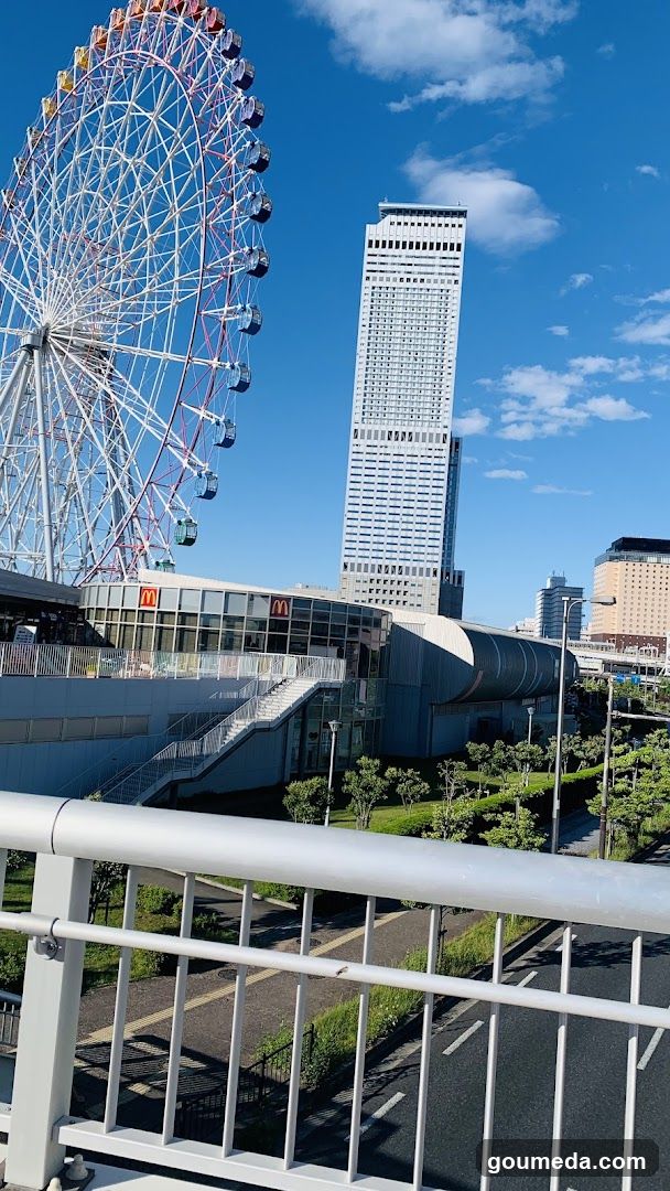 Ferris Wheel and Skyscraper View