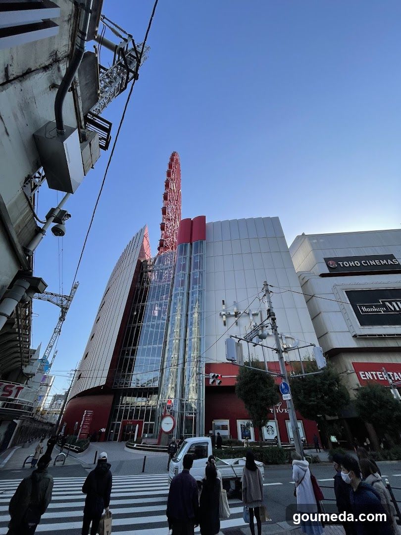 Tokyo Street Scene with Entertainment Complex