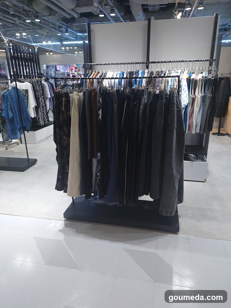 Clothing Store Interior Display
