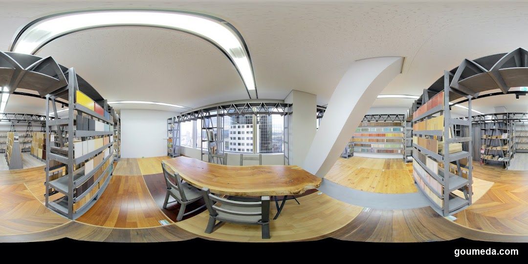 Interior of a showroom or design studio