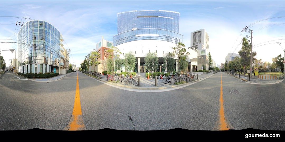 Urban Street Scene with Modern Buildings