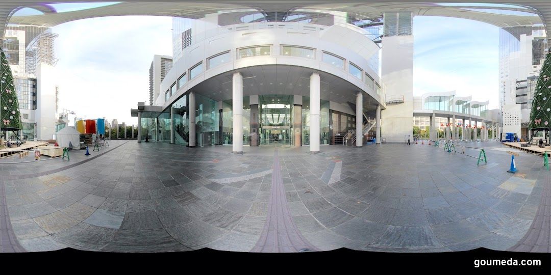 Modern Building Entrance Plaza