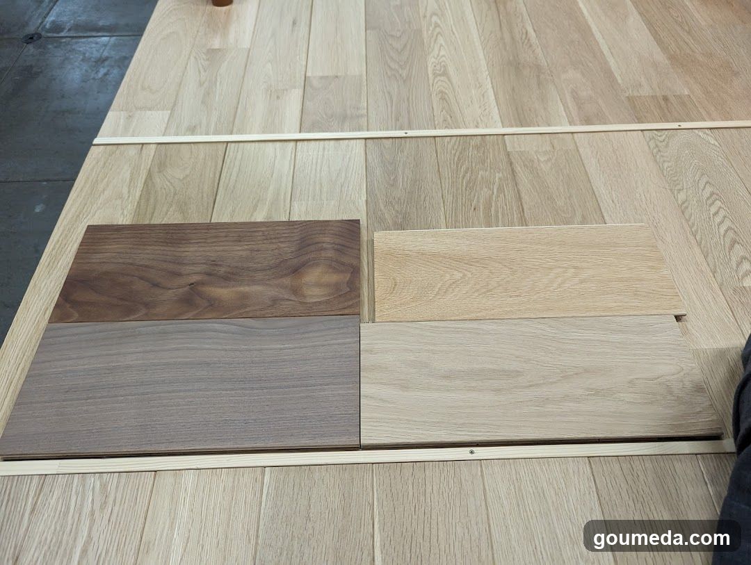 Wood Flooring Samples Display