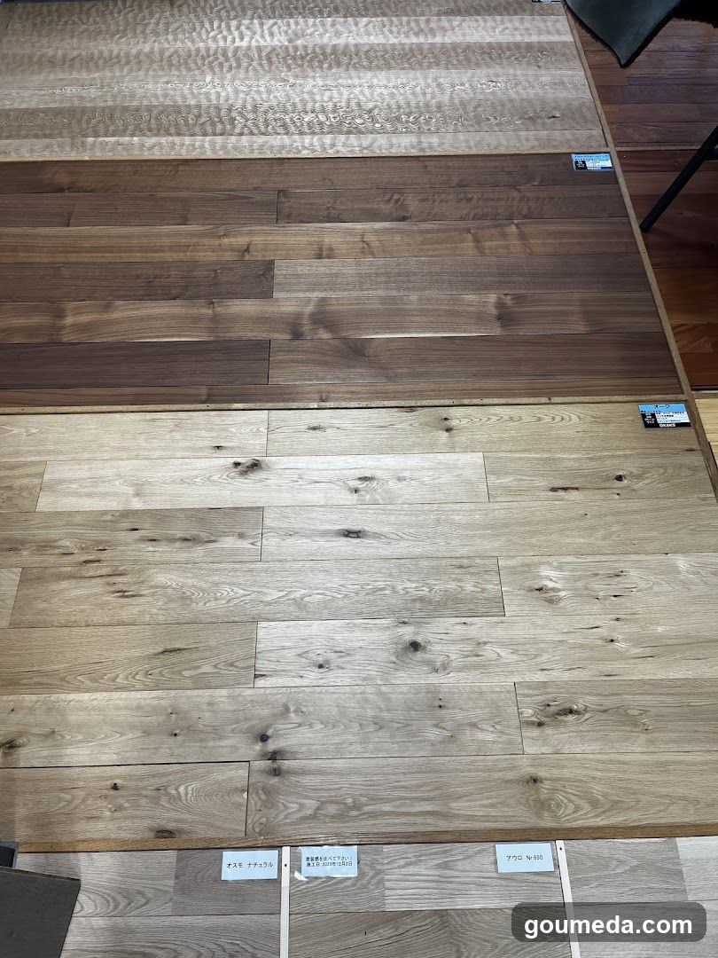 Wood Flooring Samples Display