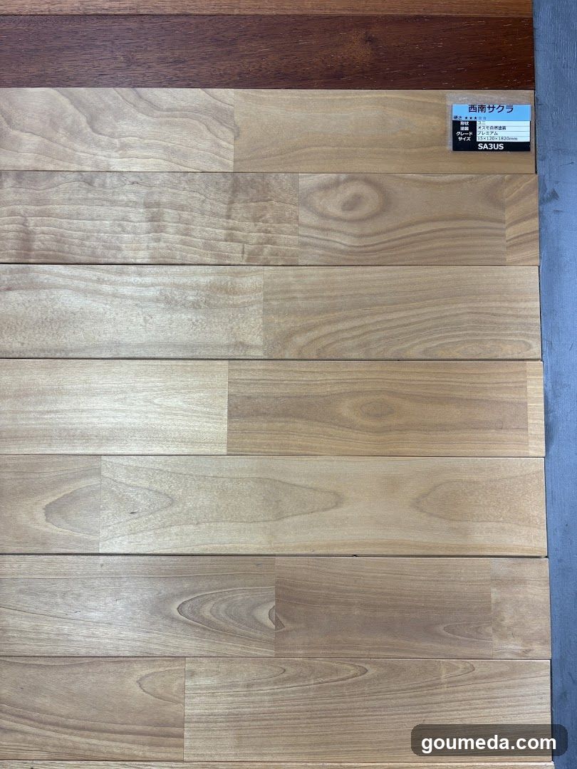 Wood flooring sample display