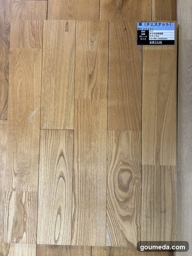 Wood flooring sample display