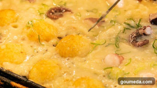 Creamy Seafood Dish with Tater Tots