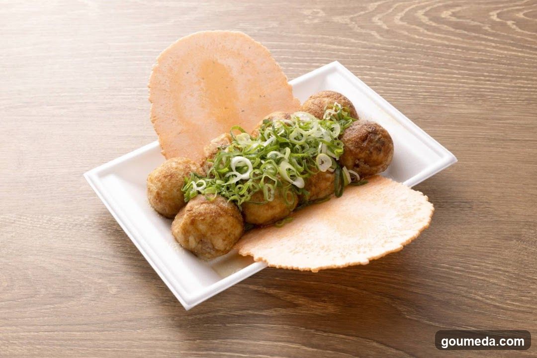 Fried Meatballs with Scallions and Cracker