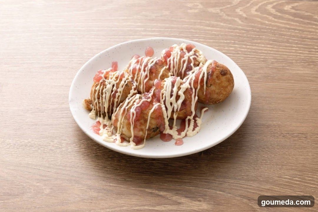 Tako Yaki with Sauce Drizzle