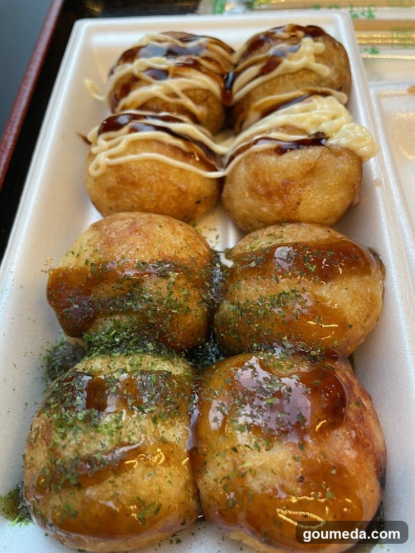 Okonomiyaki or Takoyaki with Toppings