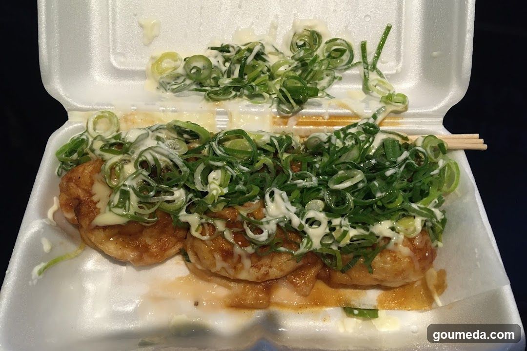 Okonomiyaki in Styrofoam Container