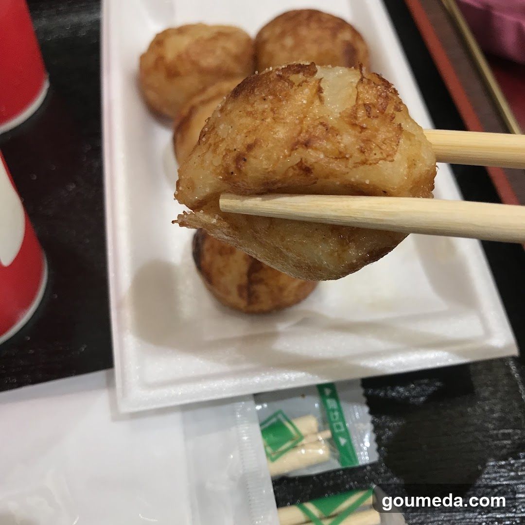 Fried Okonomaki with Chopsticks
